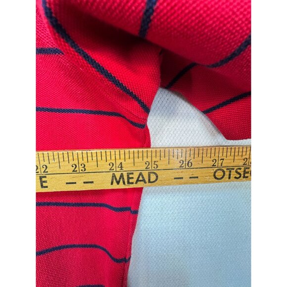 Polo By Ralph Lauren Mens Striped Short Sleeve Polo Shirt Sze XL Red Casual Golf - Picture 6 of 10